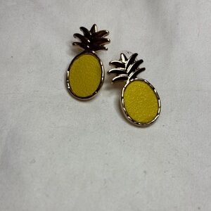 Gold and Yellow Pineapple Earrings